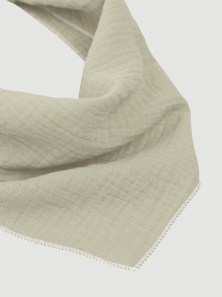 Платочек Mjölk Olive из муслинового хлопка