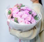 Хризантема с эвкалиптом "M"