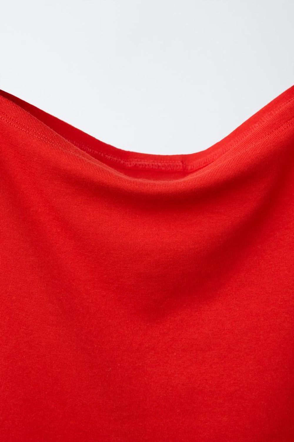 ZARA ФУТБОЛКА ИЗ СМЕСОВОГО МОДАЛА, КРАСНЫЙ