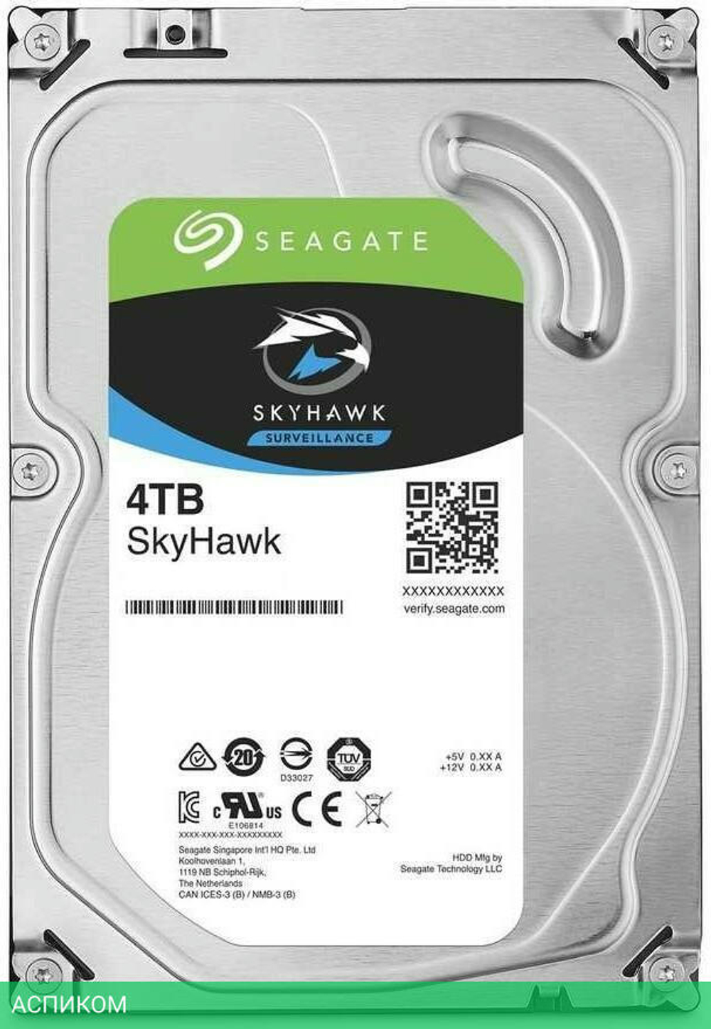 Жесткий диск Seagate SkyHawk 4TB (ST4000VX016)