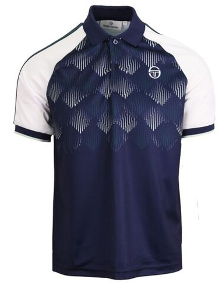 Мужское теннисное поло Sergio Tacchini Punte Shirt - navy/smoke
