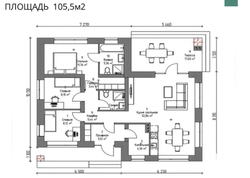 Проект Дома 105,5 кв. м К-62