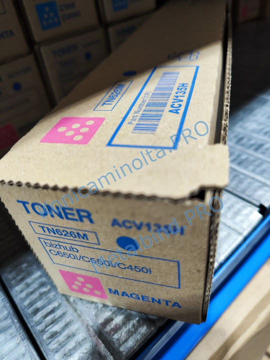 Тонер TN-626M Konica Minolta оригинальный пурпурный 50% ACV135H