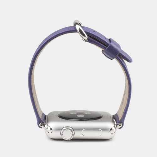 Ремешок для Apple Watch 44/45/46 mm из кожи теленка, цвета сирени
