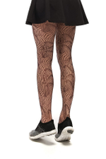 Молодежные колготки с принтом в виде зебр (Размер: S-M-L) (Цвет: бежевый)