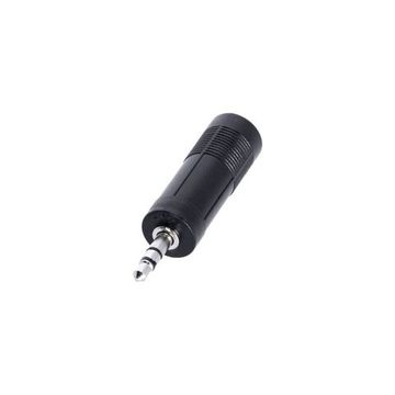 Adam Hall K4AJF3MM3 - адаптер TRS 6.3 mm stereo (F) - TRS 3.5 mm stereo (M), черный