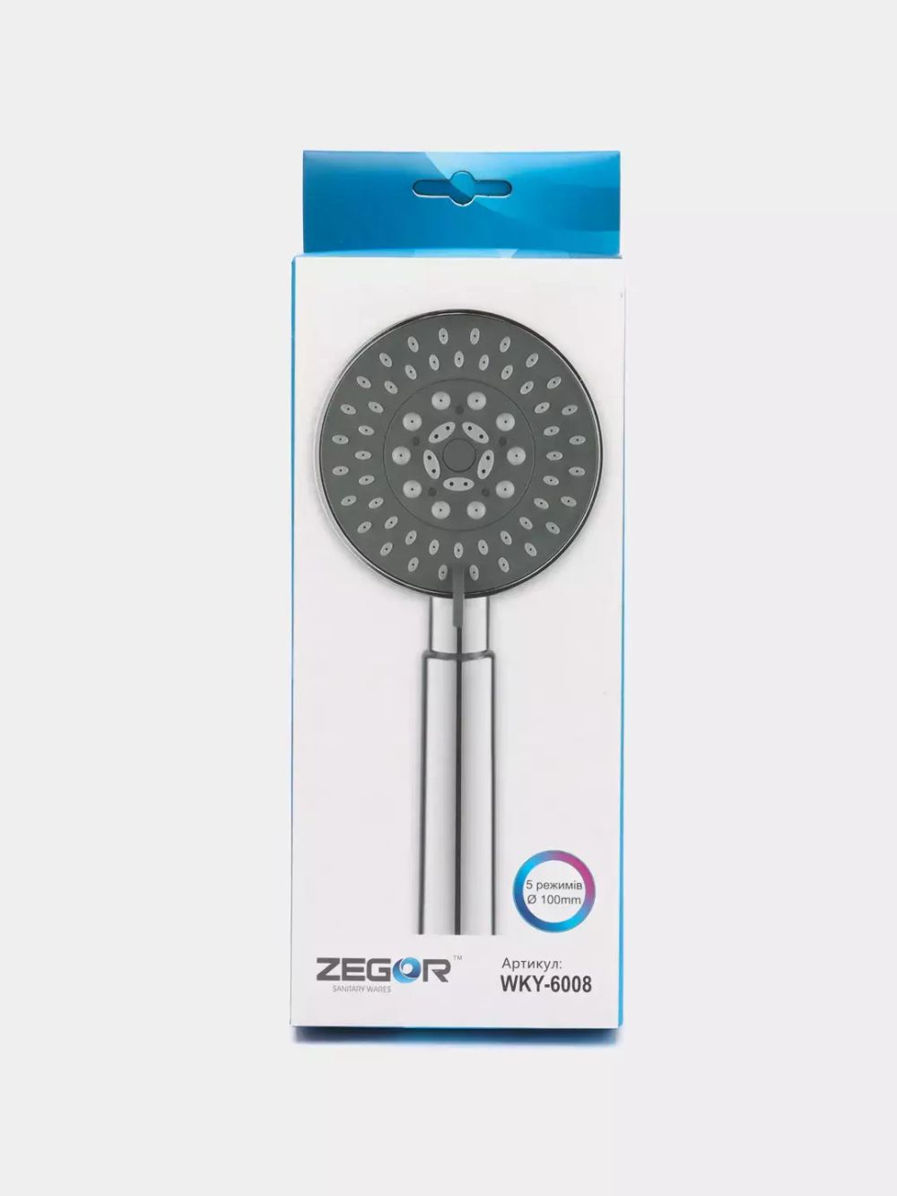 WKY-6008 Лейка душевая 5-функциональная, брызги шампанского, хром