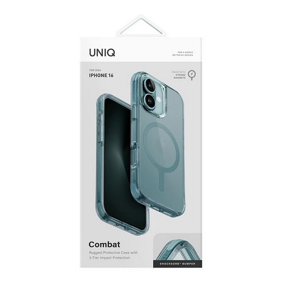 Чехол Uniq Combat MagSafe для iPhone 16 Teal Green (IP6.1(2024)-COMMTGRN)