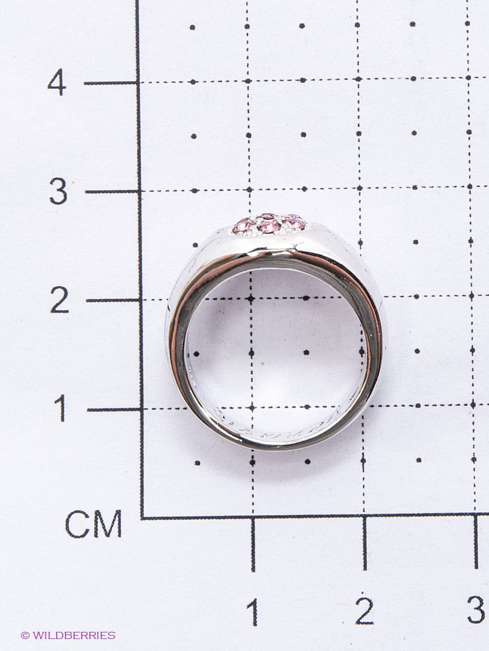 "Холле" кольцо в родиевом покрытии из коллекции "Озон" от Jenavi