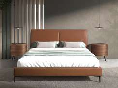 Кровать Angel Cerda 7158, 180x200 см, коричневая