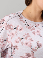 Костюм с брюками КБ-71/бежмеланж-кофецветы