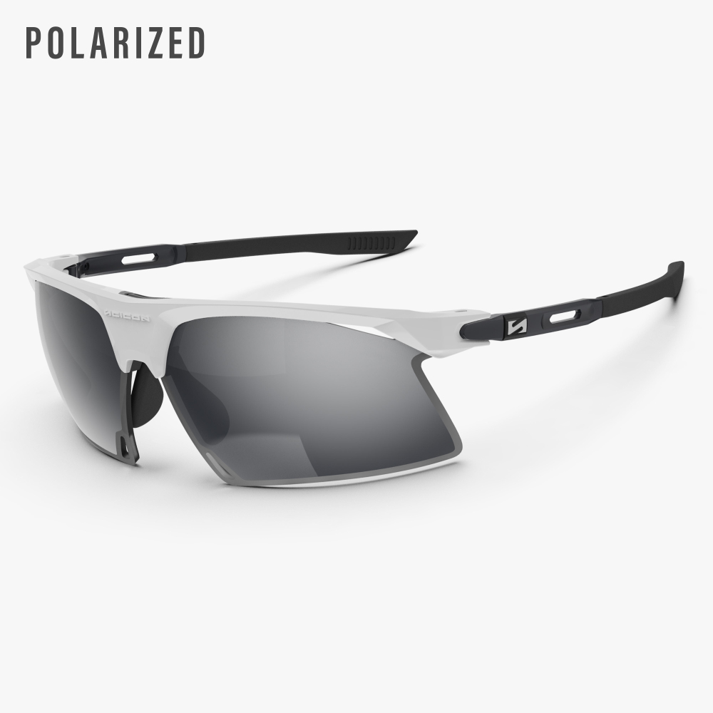 Спортивные очки c диоптриями Scicon Aerobeam Titanium Sunglasses White Matt Polarized Grey