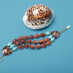 Браслет Nature Bijoux, Surabaya, с агатом, говлитом и раковиной тигровой Ципреи, NB25.2-13-44274 (ко