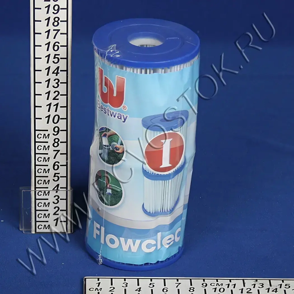 Картридж сменный 2 шт. для насосов-фильтров 8*9 см Bestway (тип I) (58093)