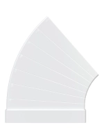 Колено разноугловое горизонтальное 60х204 620КРП ERA