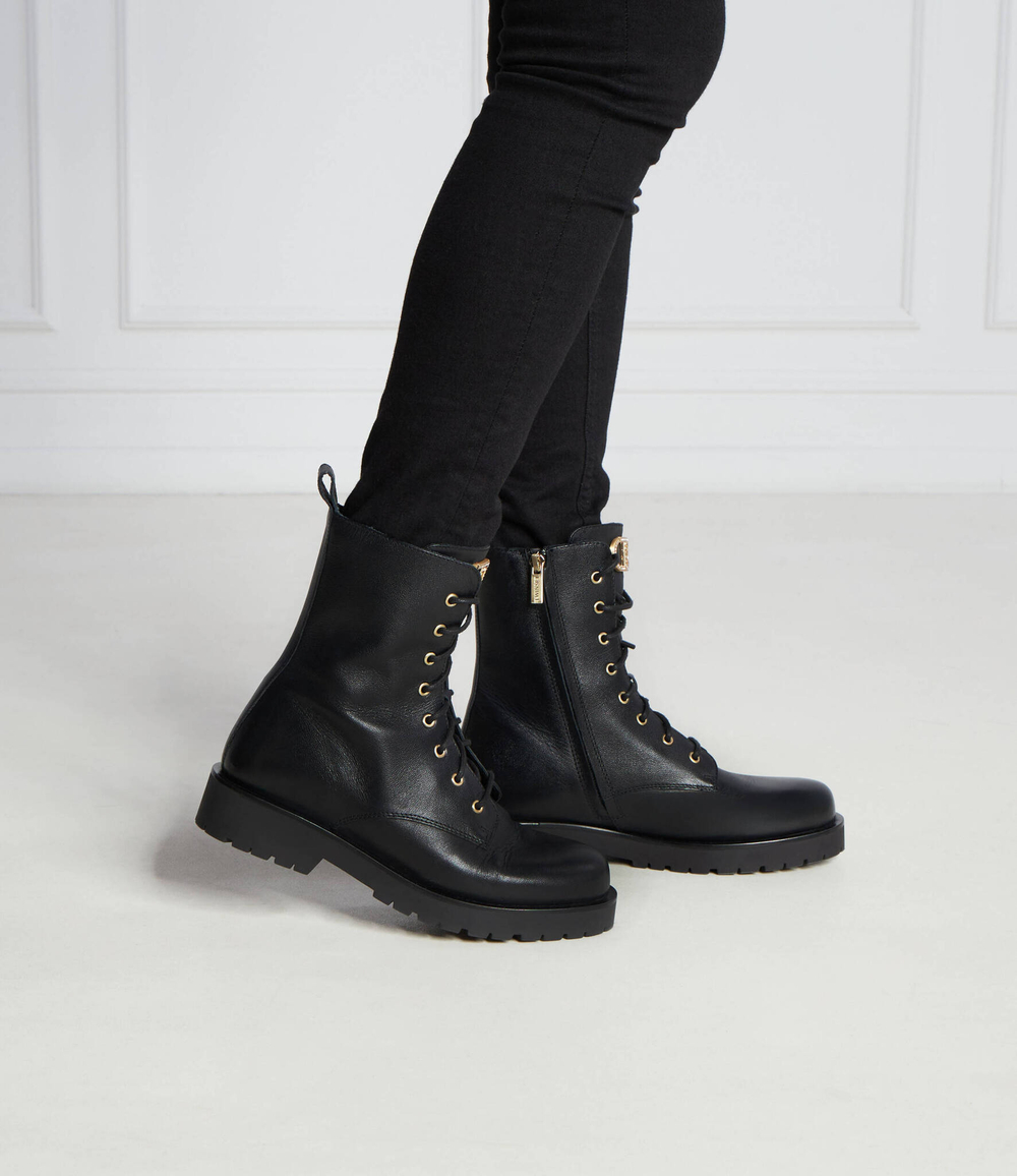 Кожаные ботильоны TWINSET - черный(232TCP054)