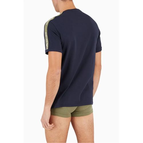 Мужская футболка темно-синяя Emporio Armani 111890_4F717 00135