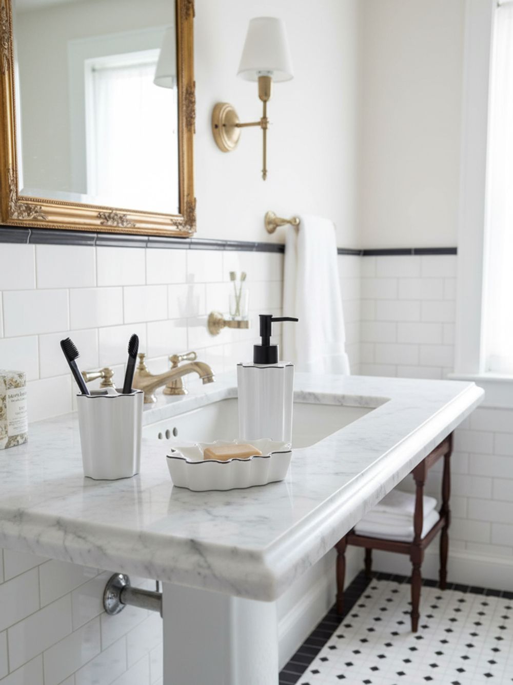 Органайзер для зубных щеток Camellia, белый