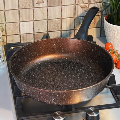 Сковорода 28см литая "Neva Granite Brown" тм NEVA