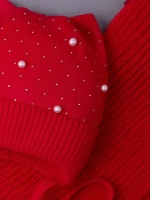 Шапка для девочки осенняя и снуд ушками