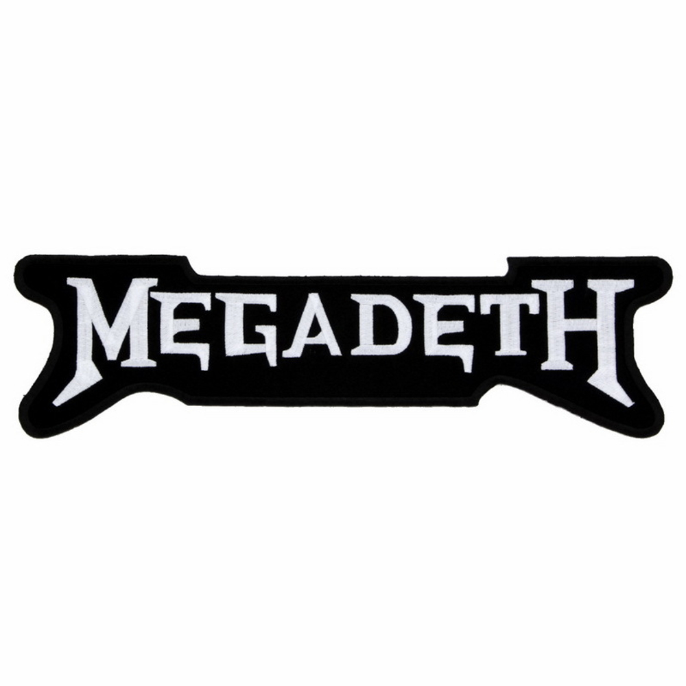 Нашивка Megadeth (белая надпись)