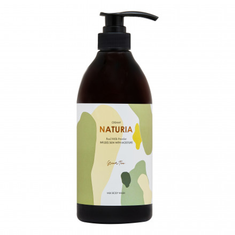 Naturia Гель для душа ЗЕЛЕНЫЙ ЧАЙ Creamy Milk Body Wash - Green tea, 750 мл