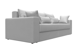 Диван Лео, спальное место 160х200, еврокнижка, экокожа белая