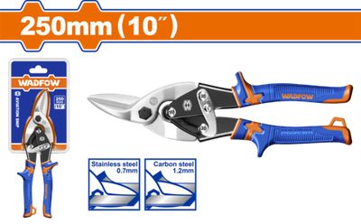 Ножницы по металлу левые 250 мм (5/40) WADFOW WAS1410