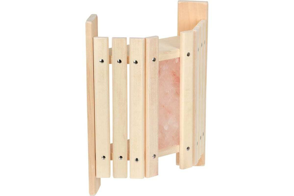 АБАЖУР УГЛОВОЙ, 34Х13Х40 СМ С ГИМАЛАЙСКОЙ СОЛЬЮ, ЛИПА БАННЫЕ ШТУЧКИ В КОР./2