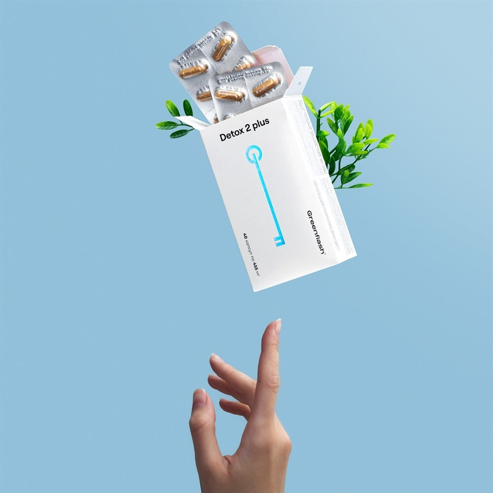 Greenflash Detox Step 2 Plus Очищение печени, 40 капсул на 10 дней