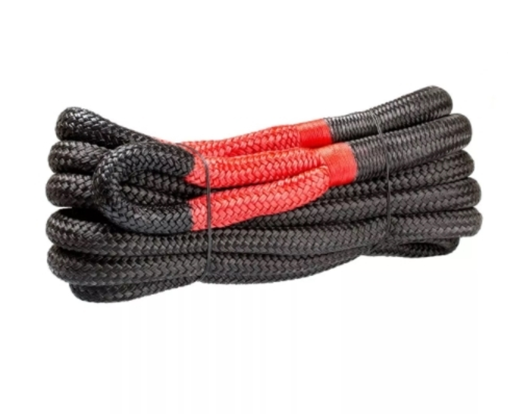 Трос кинетический черный 22мм х 9м, нагрузка до 10,8 тонн, плетеные проушины в Сумке