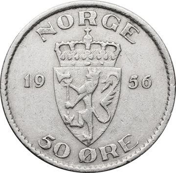 50 эре 1956 Норвегия