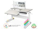 Детский стол Mealux RichWood Multicolor + полка BD P-18 TG (арт. BD-840 TG/MC + BD P-18 TG)