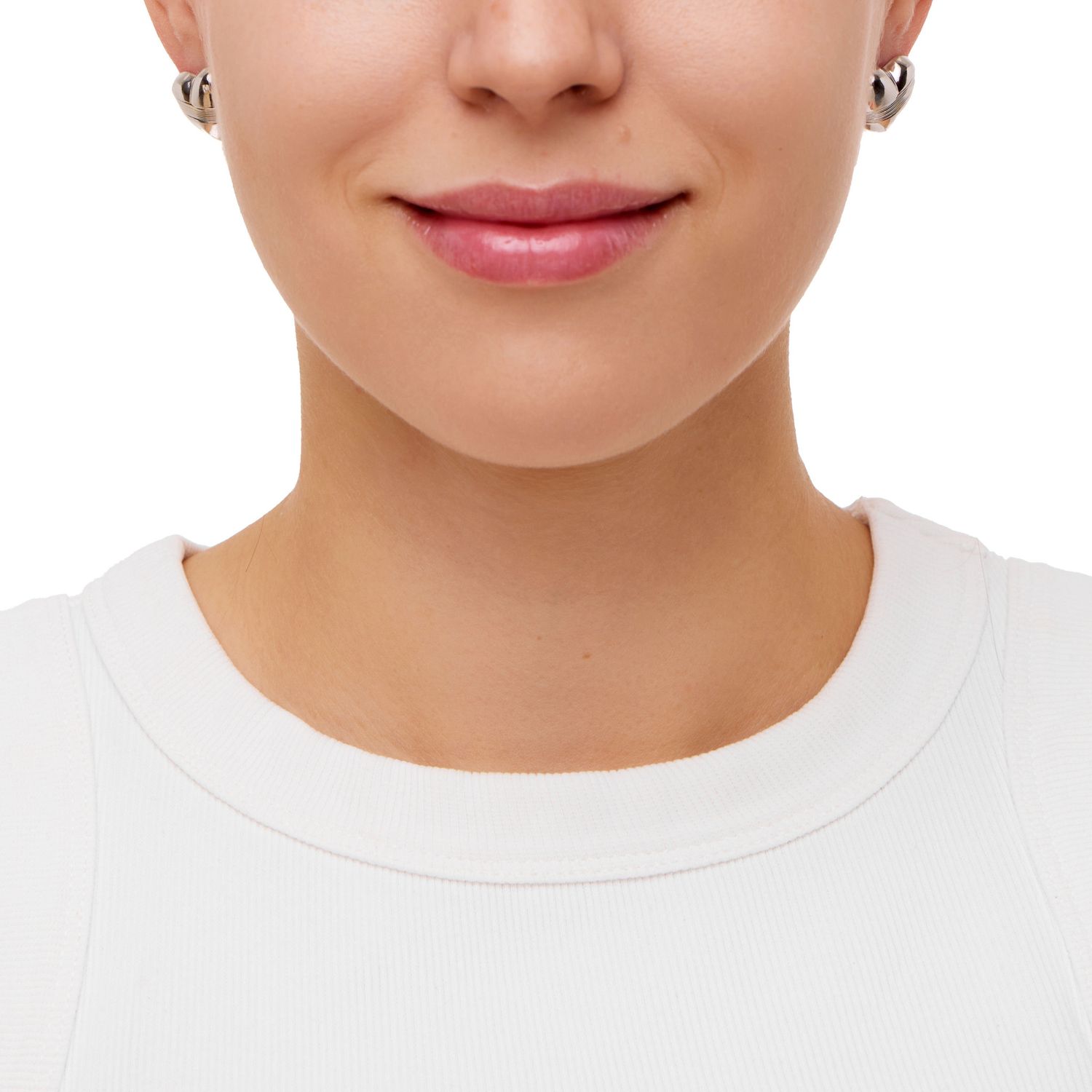 Серьги Minimal Heart Earrings – Silver