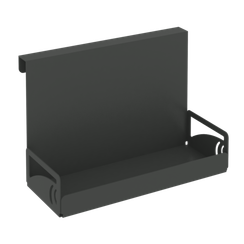 Навесной лоток для канцелярских принадлежностей MAN-02 Металл Антрацит 200*100*130