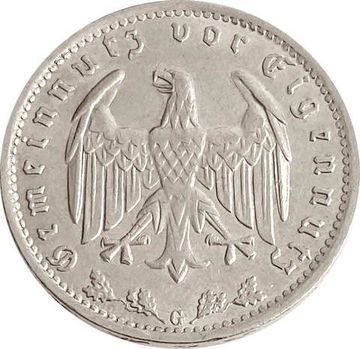 1 рейхсмарка 1934 Германия (Третий рейх) "G"
