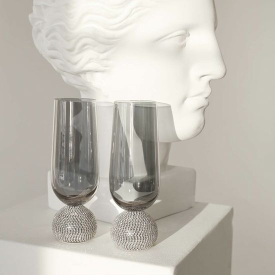 Бокал со стразами, 260 мл