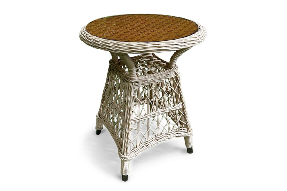 Комплект плетеной мебели МОККА LORETO (стол кофейный круглый, 2 кресла), Бежевый