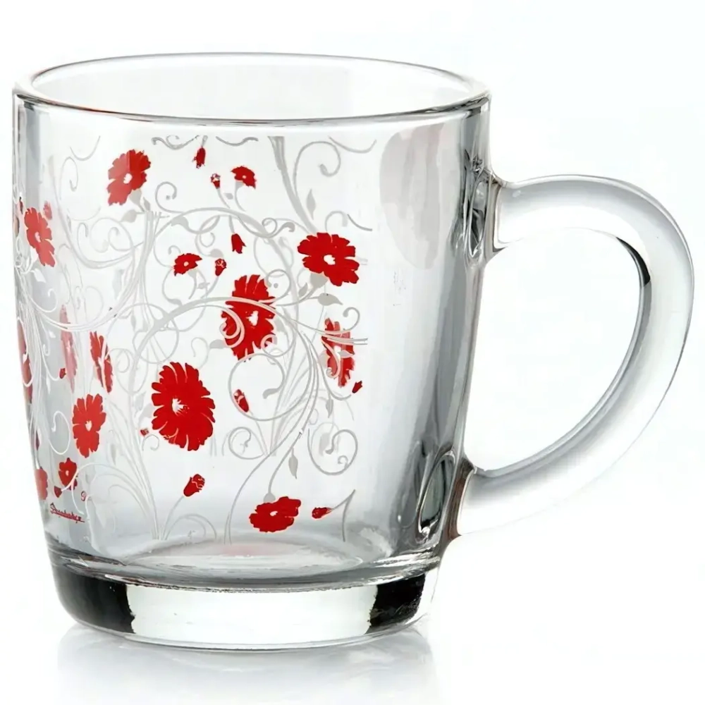 Кружка стеклянная 340мл «Рэд серенейд» 55531SLBD14