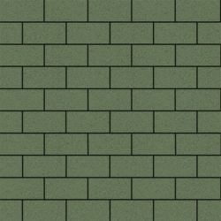 Тротуарная плитка ПРЯМОУГОЛЬНИК 200x100 мм - Стандарт Зеленый