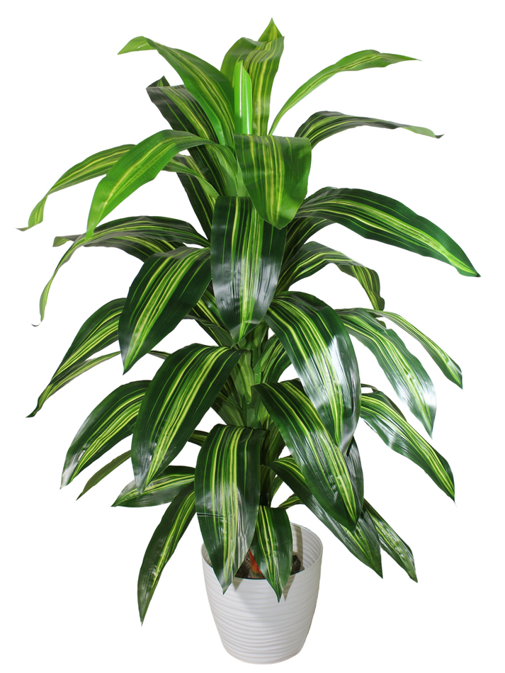 Драцена искусственная Королевская 110см в кашпо