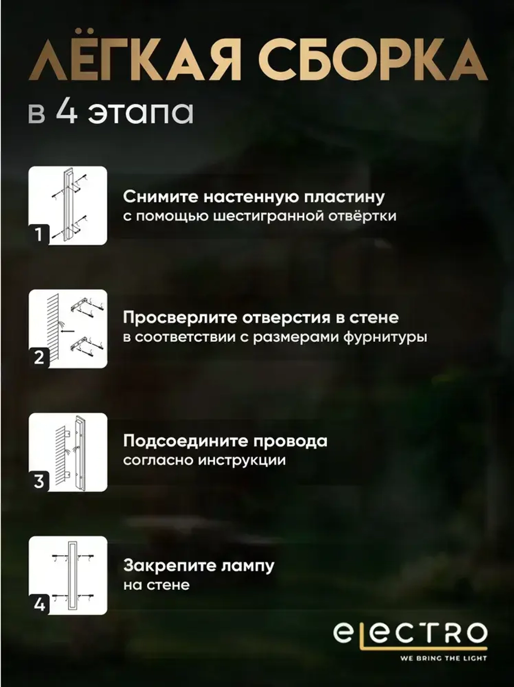 Светильник влагозащитный настенный уличный фасадный