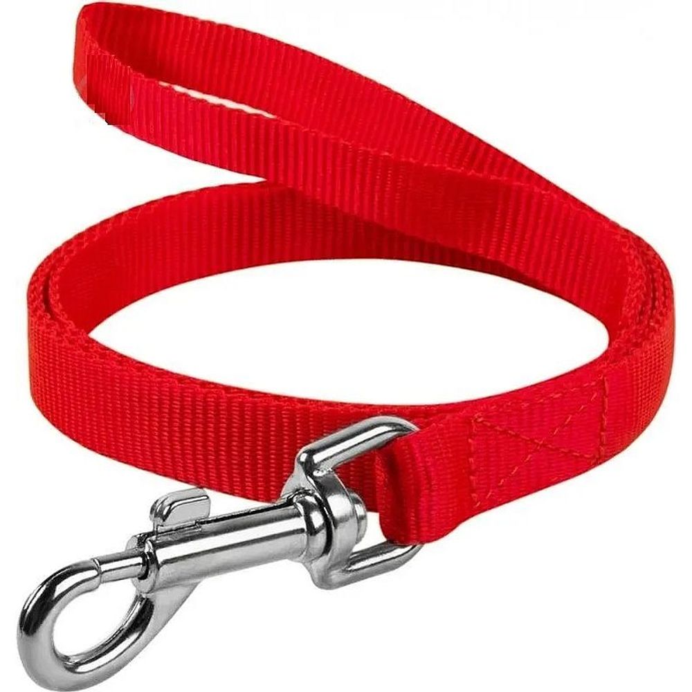 Поводок для собак нейлоновый "Dog Extremе" (ширина20мм, длина1,5м) красный