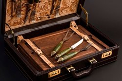 Набор для стейков №4, Карельская береза