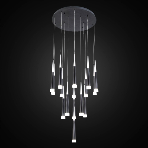 Citilux Вегас CL227161 LED Люстра каскадная Чёрная