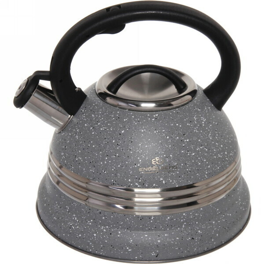 Чайник из нержавеющей стали 3,5л «Грация» со свистком, граффит