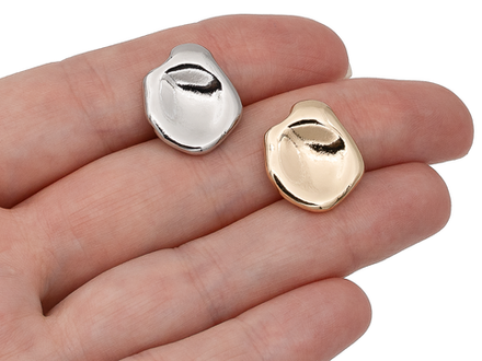 Подвеска "Мятый металл", 18мм