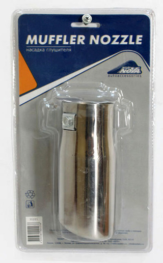 Насадка на глушитель нержавеющая сталь D=55мм Nova Bright 35221