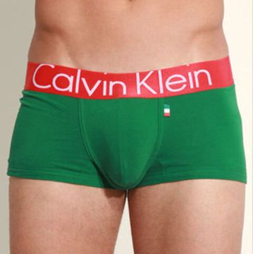 Мужские трусы боксеры зеленые Calvin Klein Italy