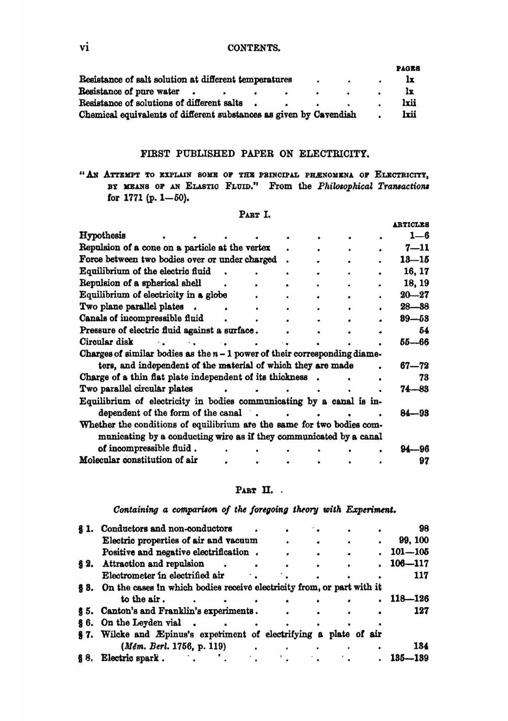 The Electrical Researches of . Henry Cavendish, F. R. S.: Written Between 1771 and 1781, Ed. from the Original Manuscript . | Henry Cavendish
